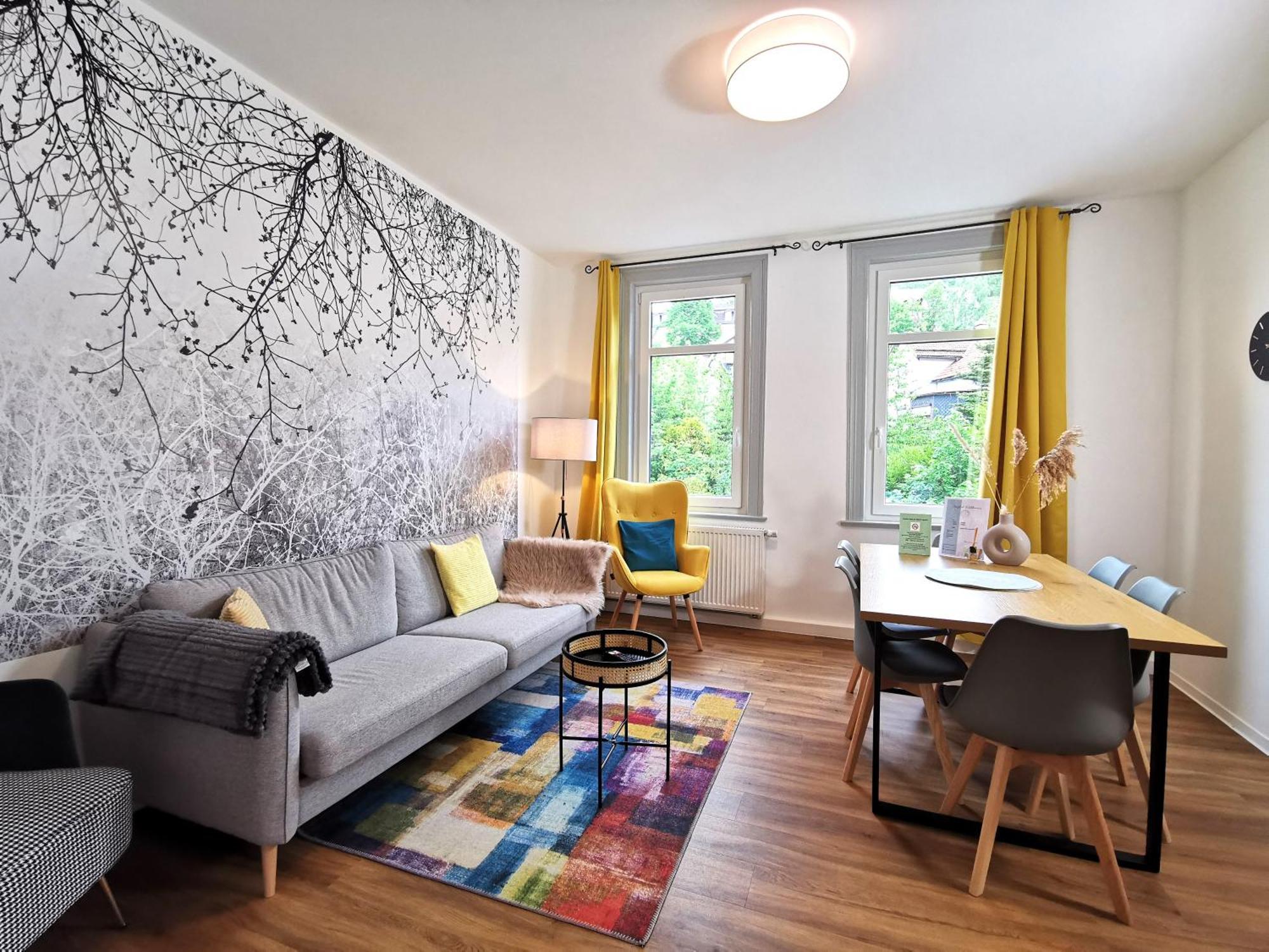 Bohnapartments - Stadtblick Zechenhaus - Balkon - Gratis Parkplatz - Wlan - Sehr Ruhig - Barrierearm Ilmenau Exteriör bild